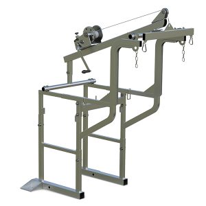 Suporte Pro metálico para descarga de entulho na construção civil