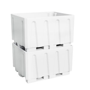 Tina de 1100 L empilhável para armazenamento de vinho e produtos alimentares