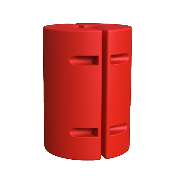 Flutuador bipartido para tubulações em águas marítimas e fluviais